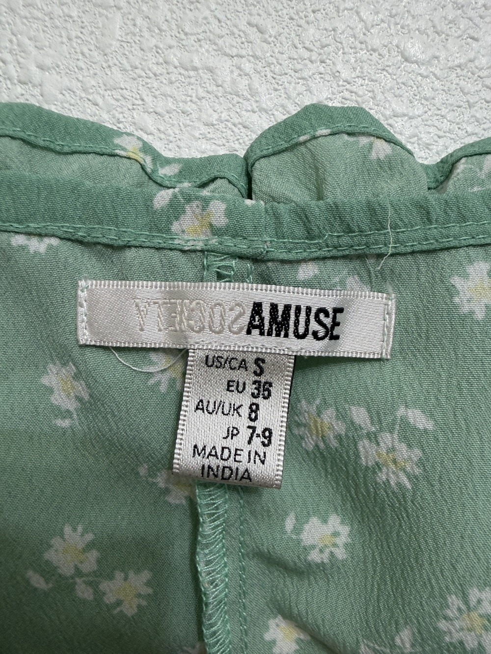Muse Society - Mint Green Floral Ruffle Strap Dress - Picture 2 of 3